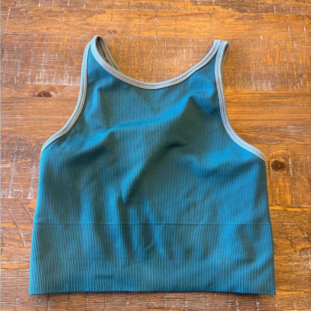 Athleta Teal Crop Top